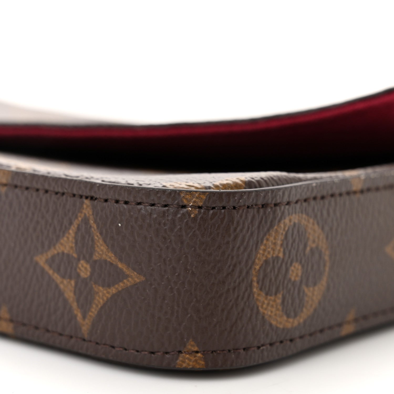 Louis Vuitton Monogram Pochette Felicie Chain Wallet Fuchsia 10 of 11