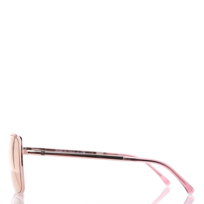 Chanel Metal Pilot Summer Sunglasses 4224 Rose Gold 2 of 7