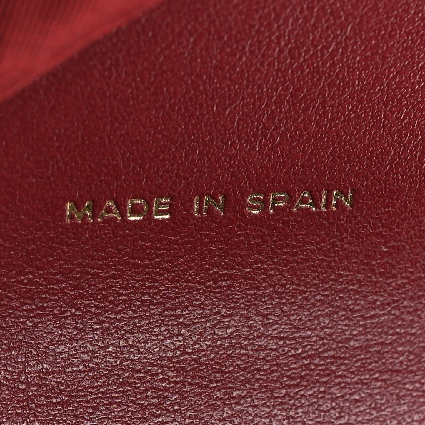 Caviar Quilted Compact Boy Wallet Burgundy