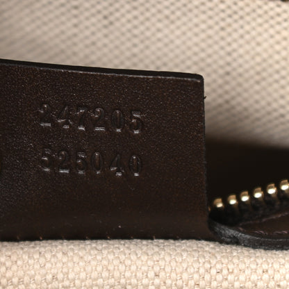 Gucci Monogram Vintage Web Medium Boston Dark Brown 7 of 10