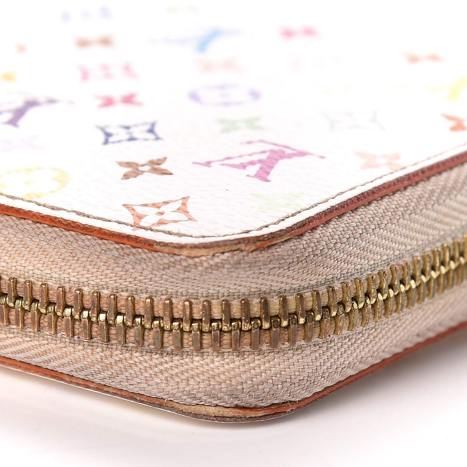 Louis Vuitton Monogram Multicolor Zippy Wallet White Eglantine 11 of 12