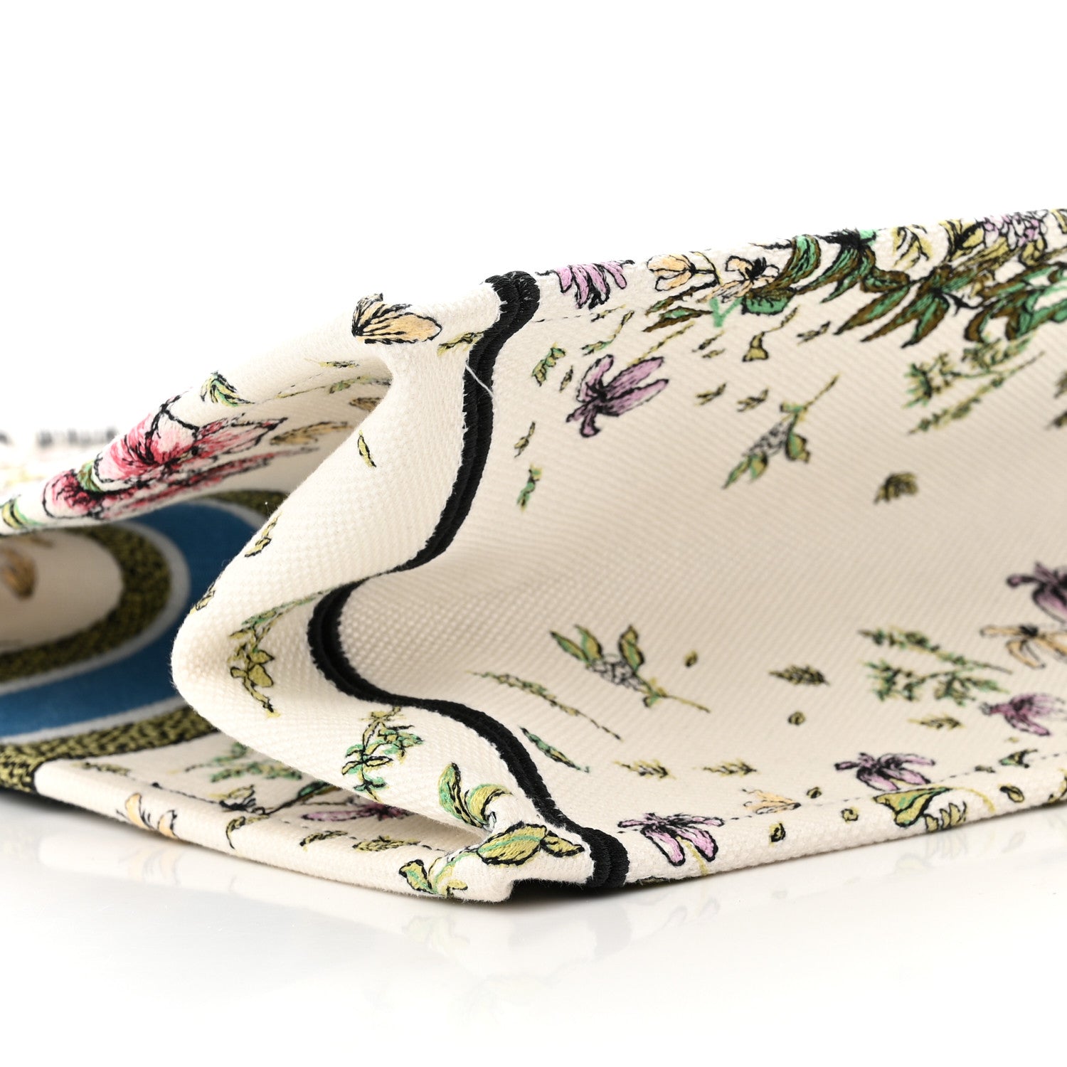 Christian Dior Canvas Embroidered Large D-Constellation Book Tote Latte Multicolor 8 of 9