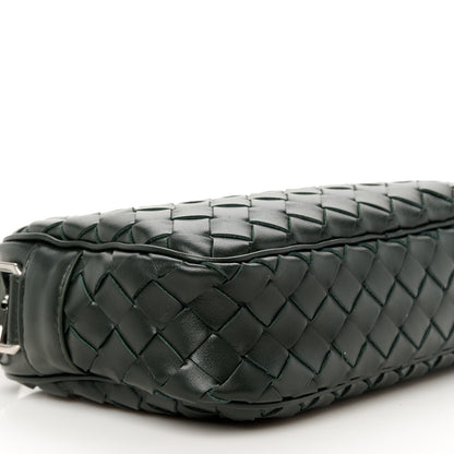 Bottega Veneta Calfskin Intrecciato Small Camera Bag Dark Green 10 of 11