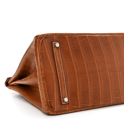 Hermes Matte Alligator Birkin 35 Fauve 9 of 11