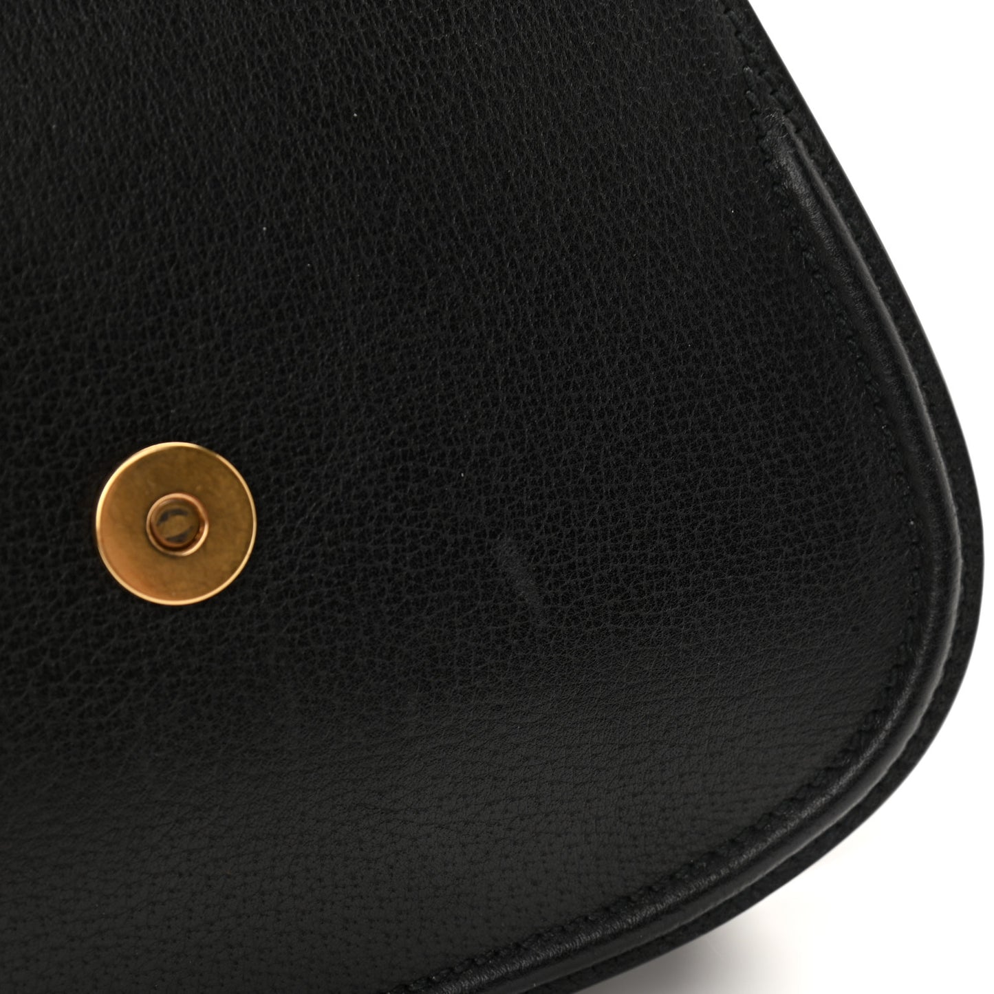 Calfskin Web Crystal Butterfly Stripe Small Totem Shoulder Bag Black