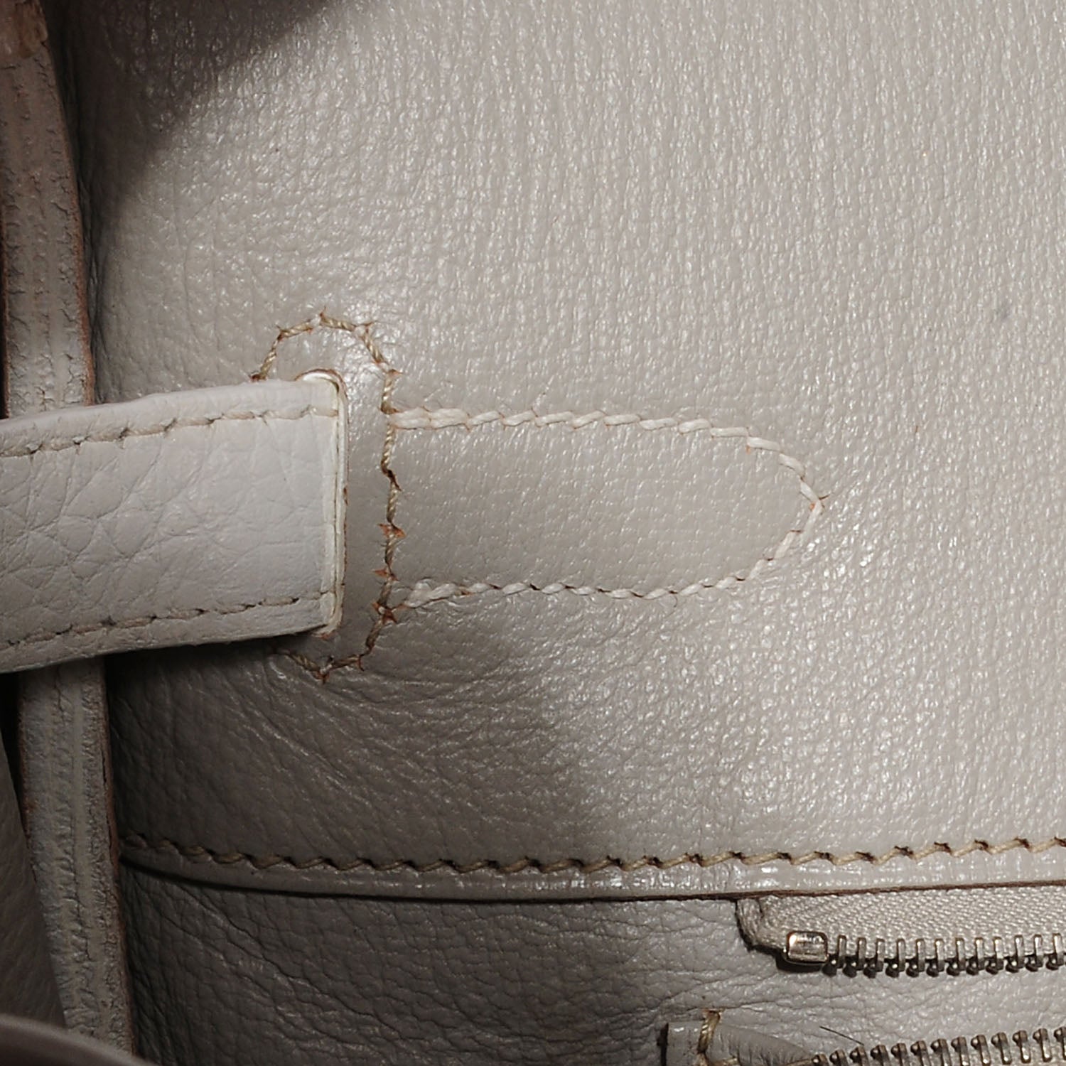 Hermes Taurillon Clemence Lizard Club Birkin 35 Blanc Gris Perle Sanguine 14 of 23