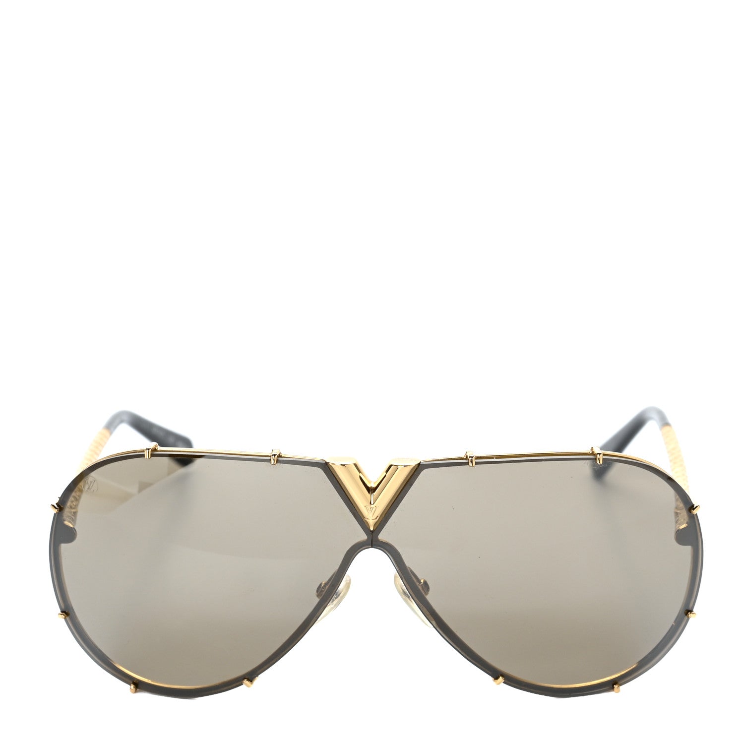 Louis Vuitton Metal LV Drive Sunglasses Z0897W Black Gold 2 of 8