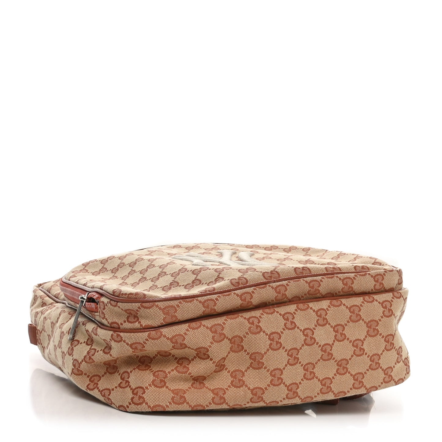 X MLB GG Monogram NY Yankees Medium Backpack Beige Ruggine Ivory