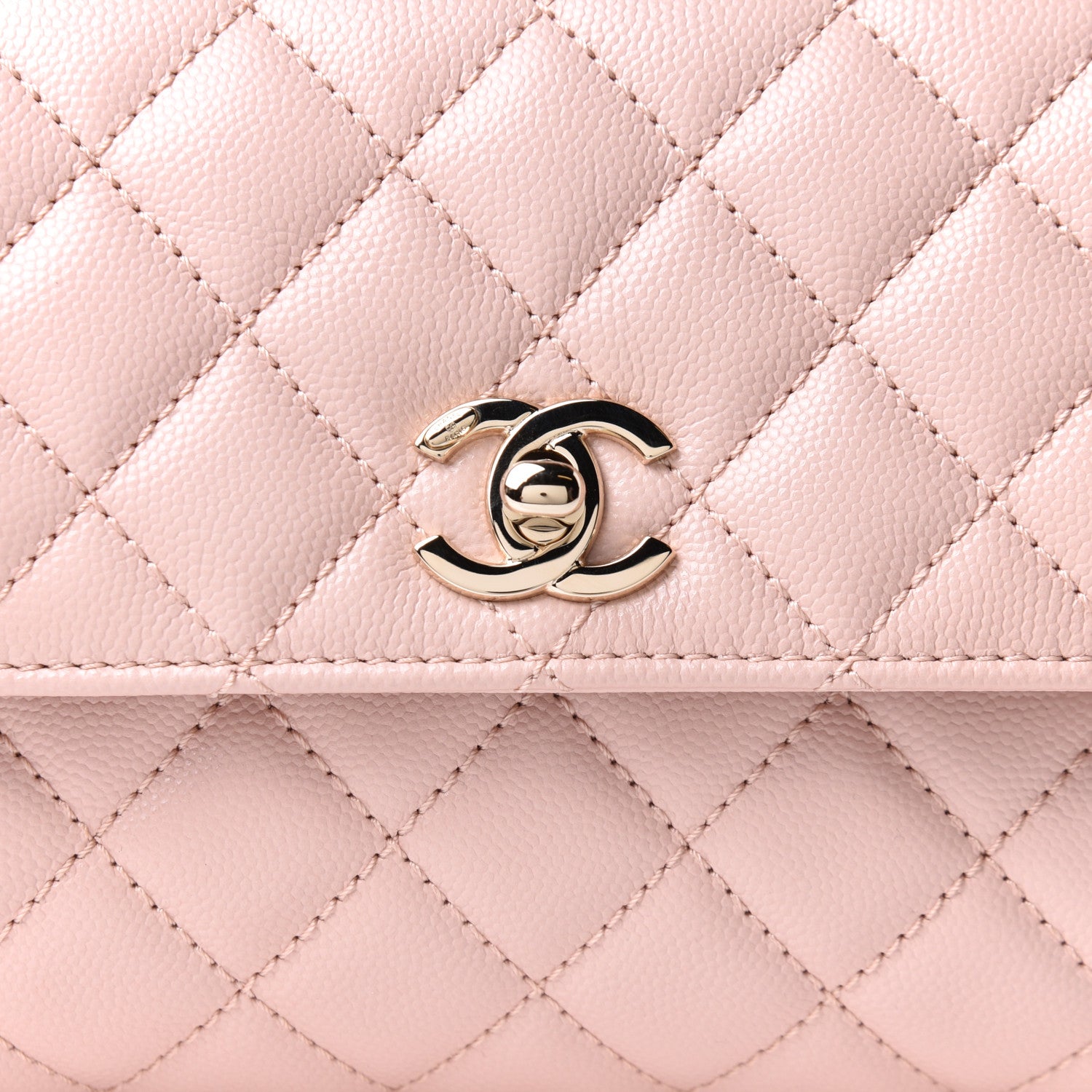Chanel Caviar Quilted Mini Coco Handle Flap Light Pink 7 of 9