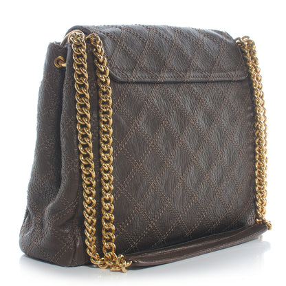 Marc Jacobs Leather Baroque XL Single Flap Brown 3 of 9