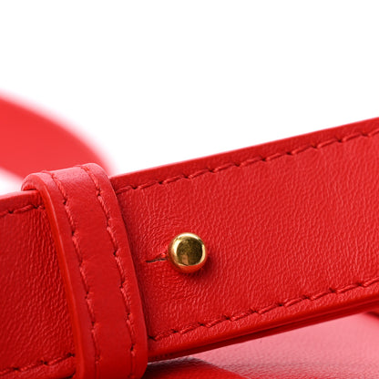 Bottega Veneta Lambskin Maxi Intrecciato Small Cassette Crossbody Bag Redstone 12 of 13