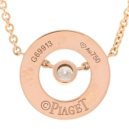 Piaget 18K Rose Gold Diamond Possession Floating Diamond Pendant Necklace 4 of 5