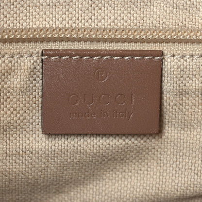 Gucci GG Supreme Monogram Medium Single Buckle Rucksack Backpack Beige 5 of 10