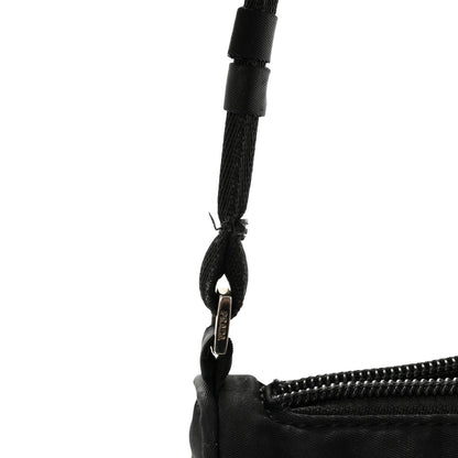 Prada Tessuto Nylon Pochette Bag Black 11 of 11