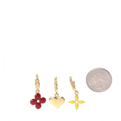 Louis Vuitton Sweet Monogram Earrings Gold 2 of 4
