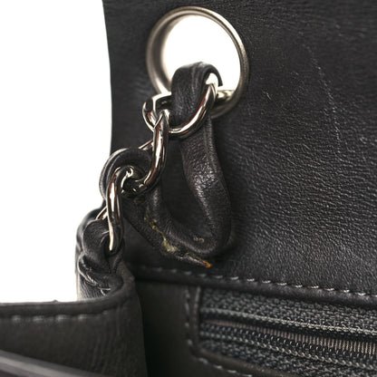 Chanel Lambskin Quilted Mini Square Flap Dark Grey 10 of 10