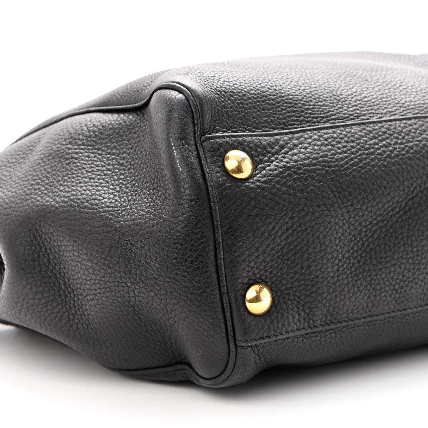 Pebbled Calfskin Medium 1973 Tote Black