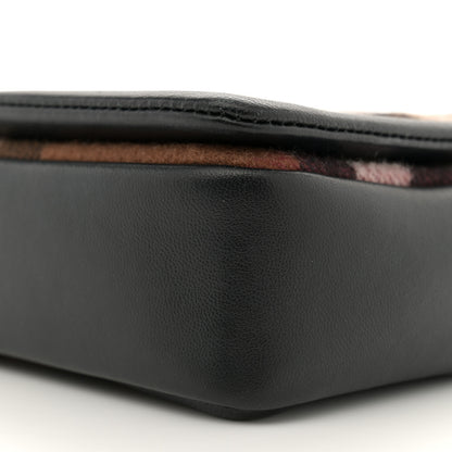 Burberry Check Cashmere Small Lola Bag Black 10 of 12