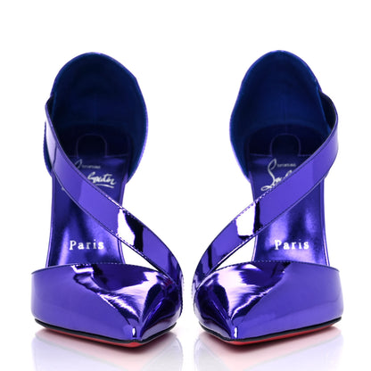 Christian Louboutin Patent Astrid 100 Pumps 37 Purple 2 of 7