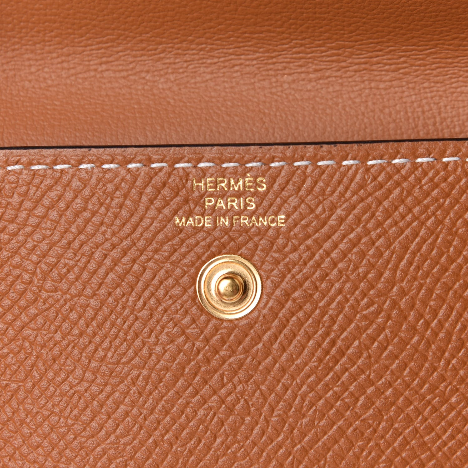 Hermes Epsom Kelly Pocket Belt Gold 4 of 8