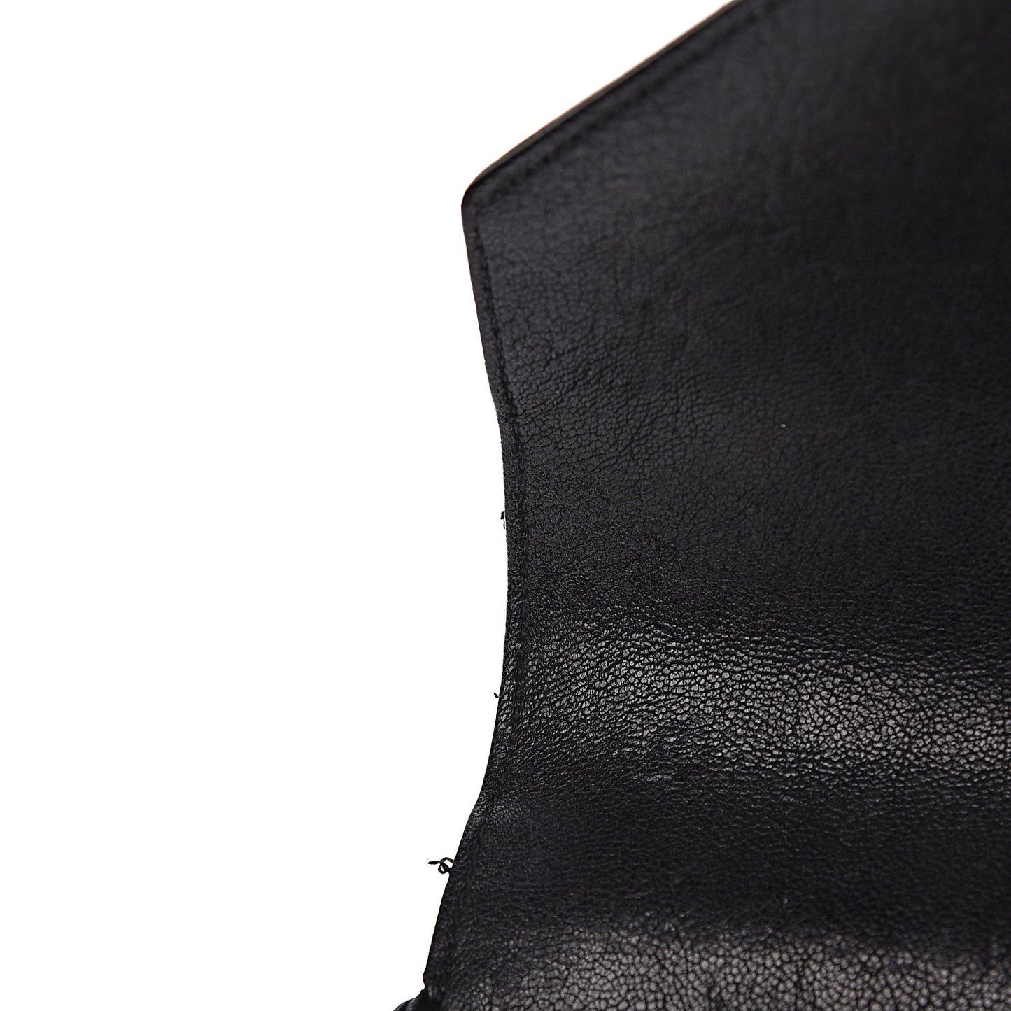 Sheepskin Matelasse Chevron Monogram Medium College Bag Black