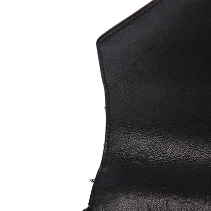 Saint Laurent Sheepskin Matelasse Chevron Monogram Medium College Bag Black 11 of 15