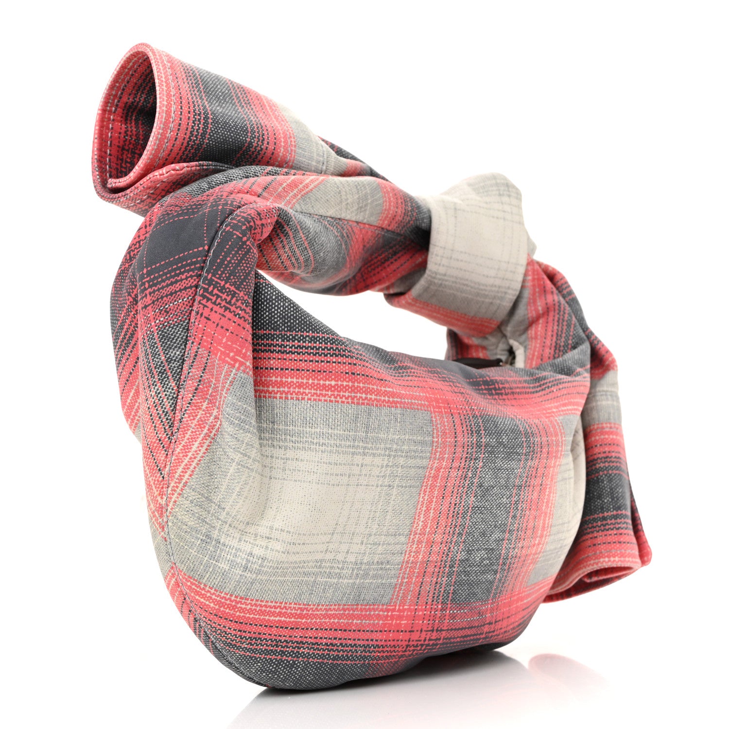 Bottega Veneta Nappa Tartan Shirt Effect Mini Jodie Grey Red 3 of 10