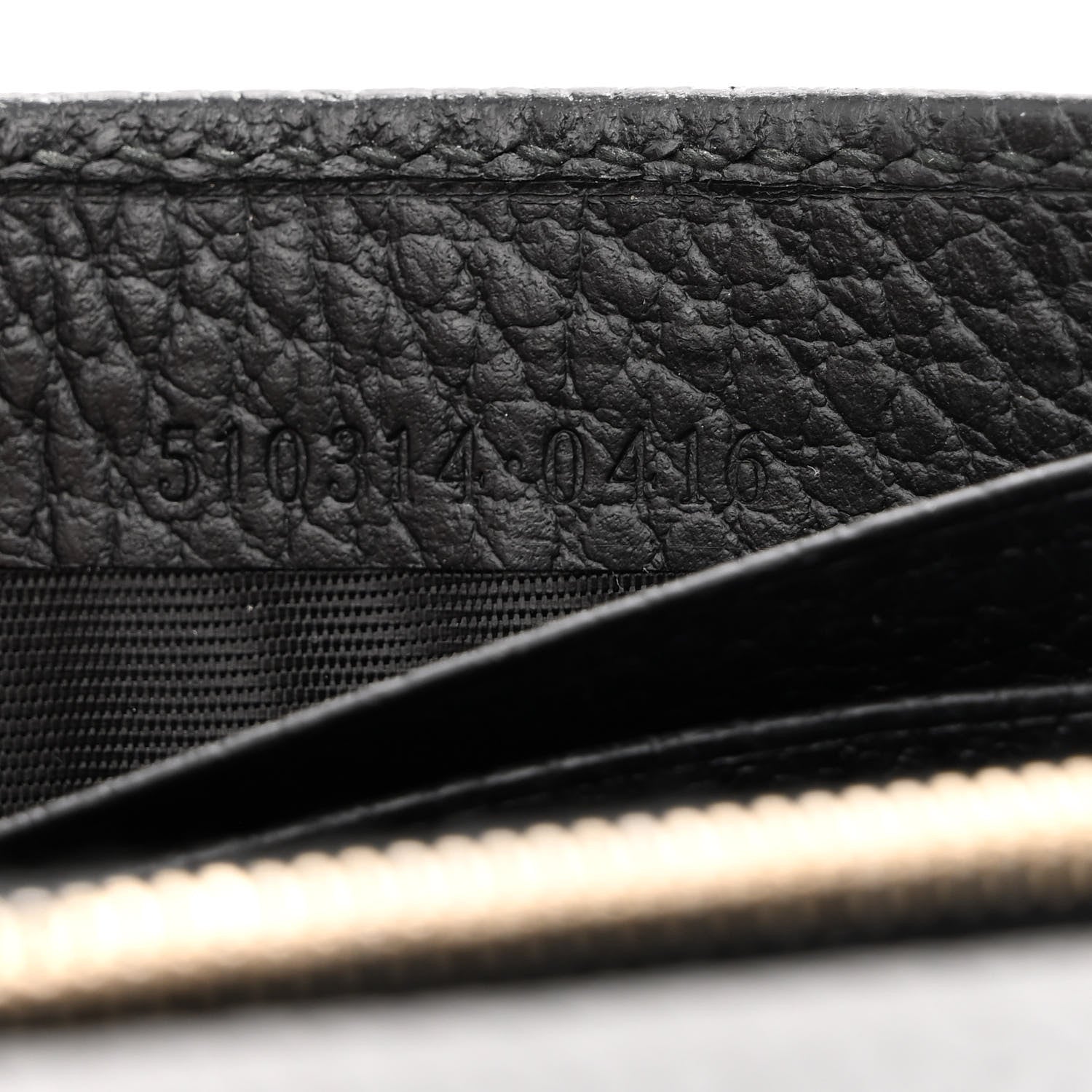 Gucci Dollar Calfskin Interlocking G Chain Wallet Black 7 of 11