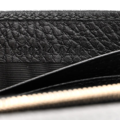 Gucci Dollar Calfskin Interlocking G Chain Wallet Black 7 of 11