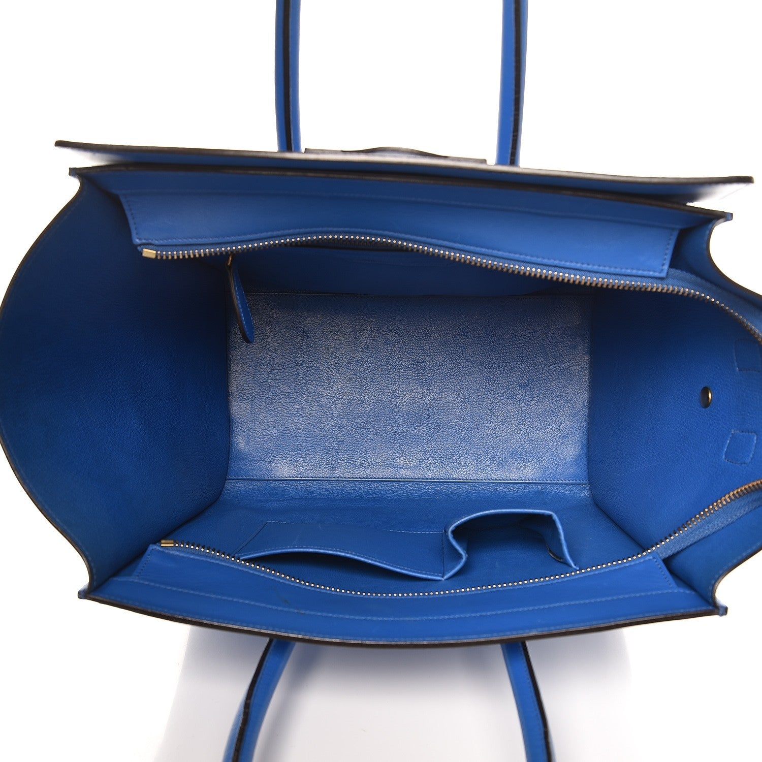 Celine Palmelato Mini Luggage Electric Blue 5 of 12