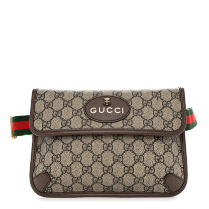 Gucci GG Supreme Monogram Neo Vintage Web Belt Bag Brown 1 of 10