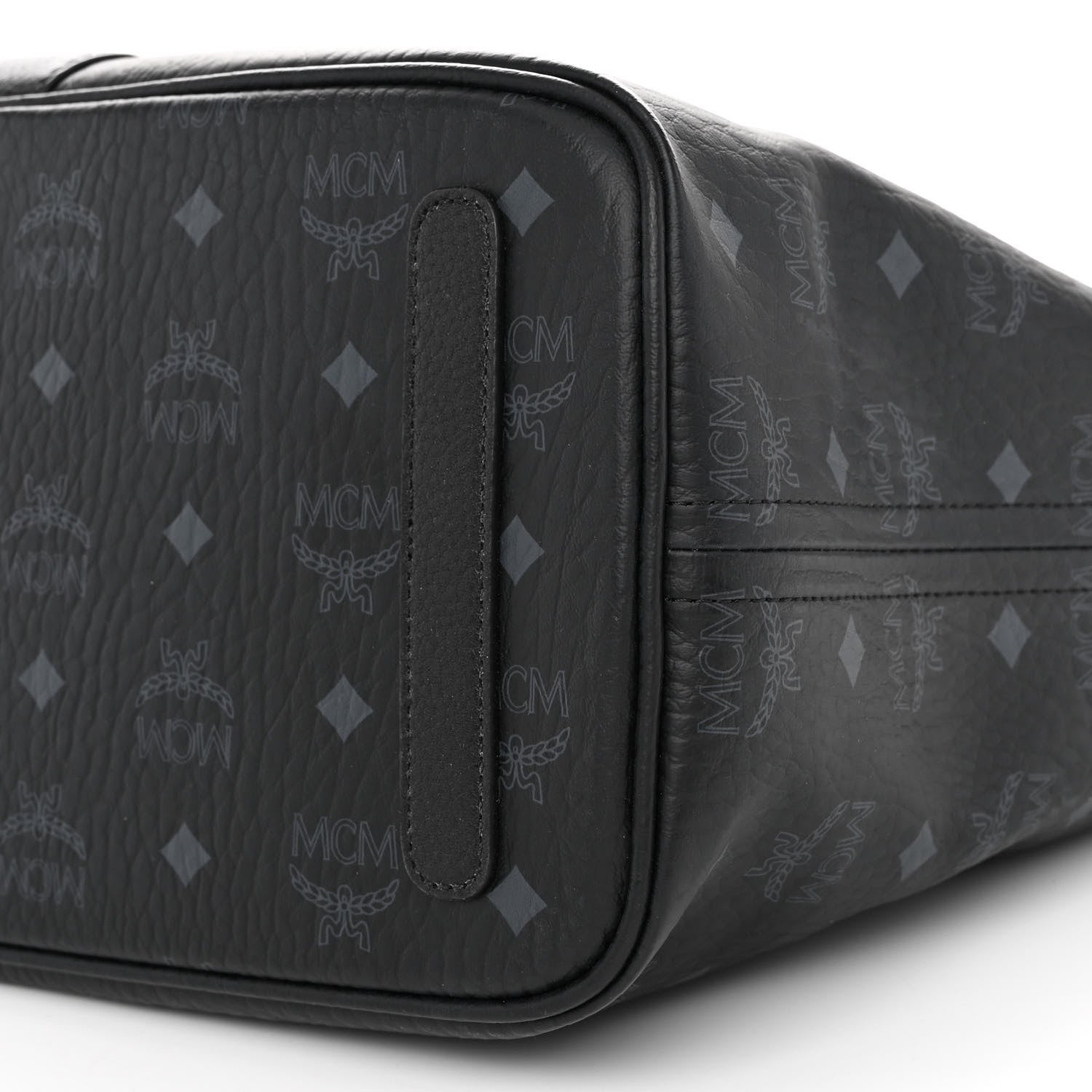 MCM Visetos Medium Liz Reversible Shopper Tote Black 14 of 16