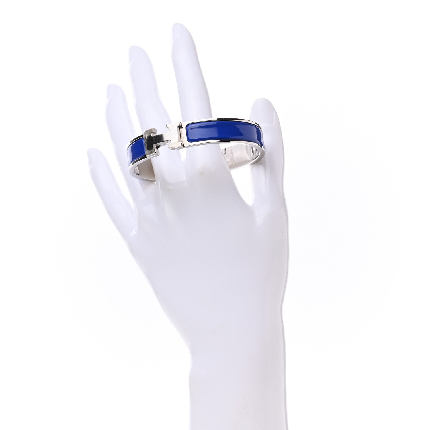 Hermes Narrow Enamel Clic Clac H Bracelet PM Bleu Royal 2 of 4
