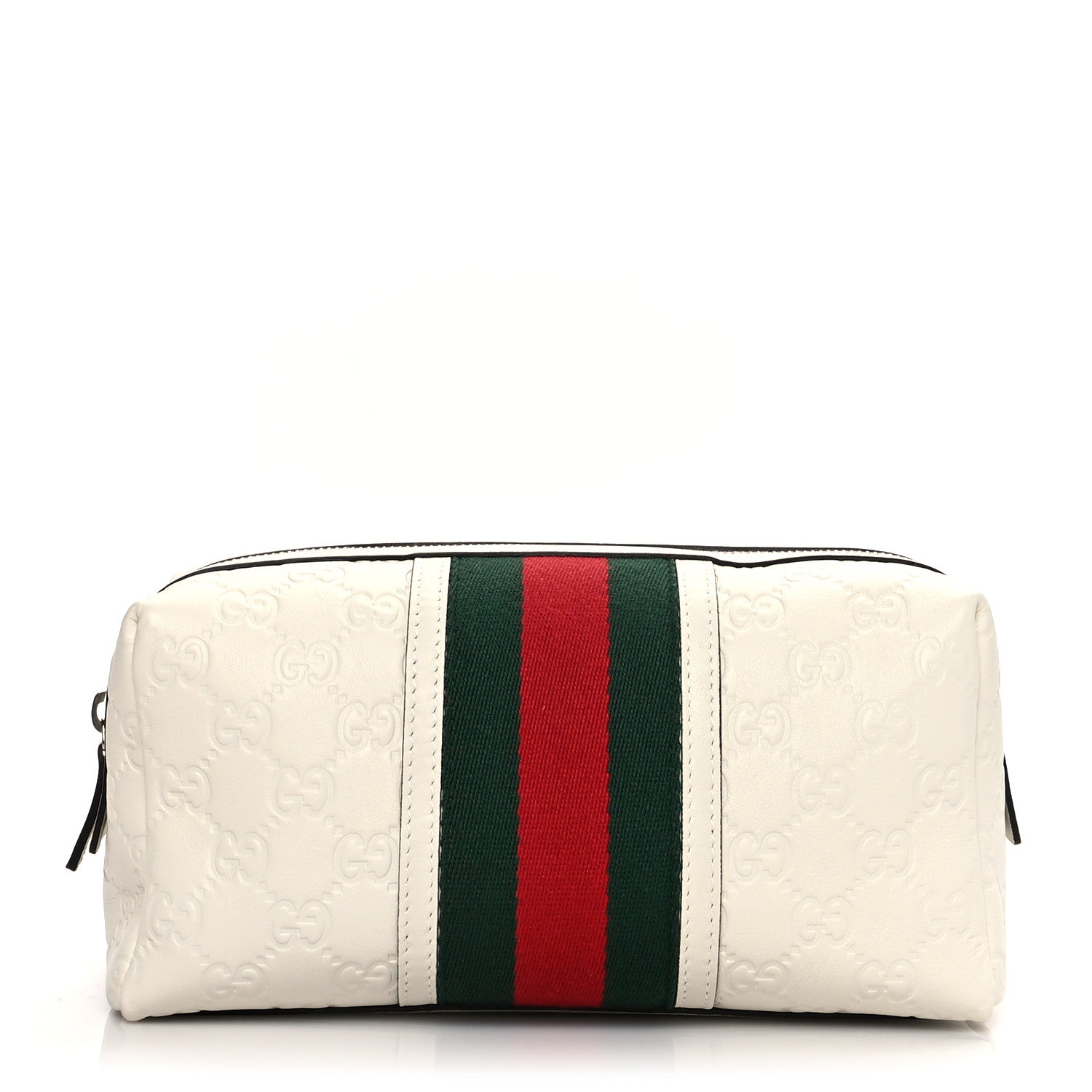 Gucci Guccissima Web Cosmetic Case White 1 of 11