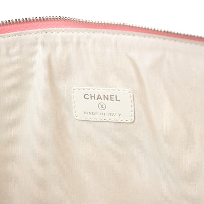 Chanel Canvas Large Deauville Pouch Pink 6 of 7