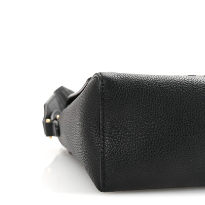 Burberry Grainy Calfskin Vintage Check Note Crossbody Bag Black 8 of 9