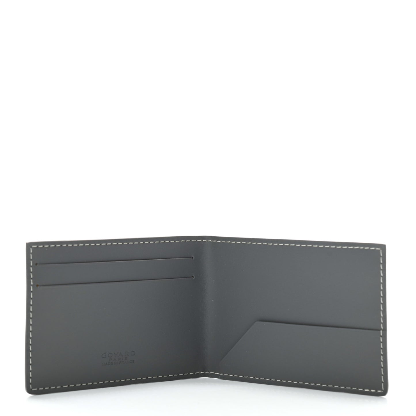 Goyardine Multi Slot Bi-Fold Wallet Grey