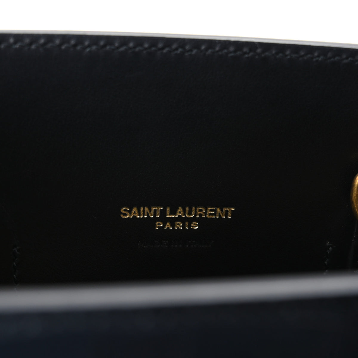 Saint Laurent Calfskin Crocodile Embossed Baby Sac De Jour Black 6 of 12