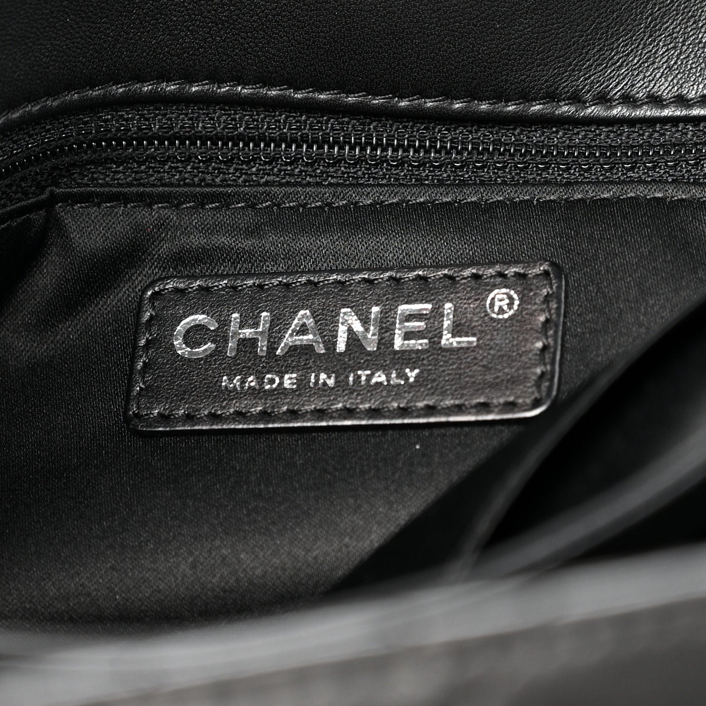 Lambskin Quilted Jumbo Chanel by 4 Flap Black