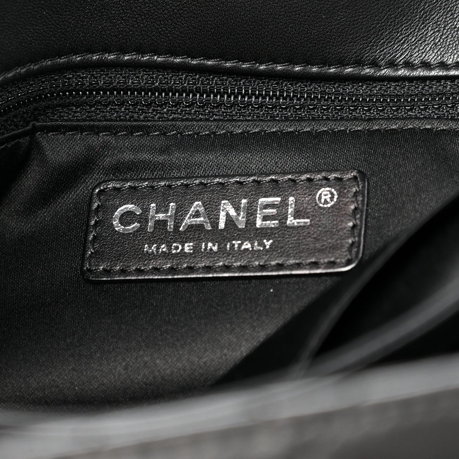 Chanel Lambskin Quilted Jumbo Chanel by 4 Flap Black 8 of 16