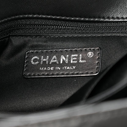 Chanel Lambskin Quilted Jumbo Chanel by 4 Flap Black 8 of 16