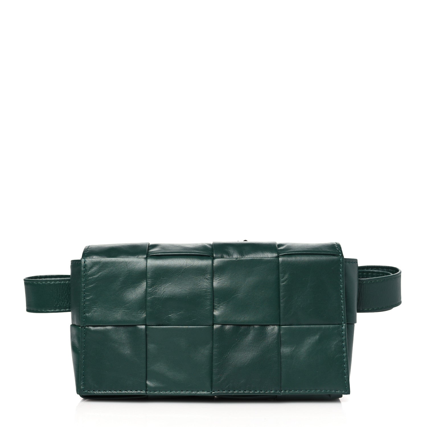 Bottega Veneta Paper Calfskin Intrecciato Cassette Belt Bag Raintree 1 of 9