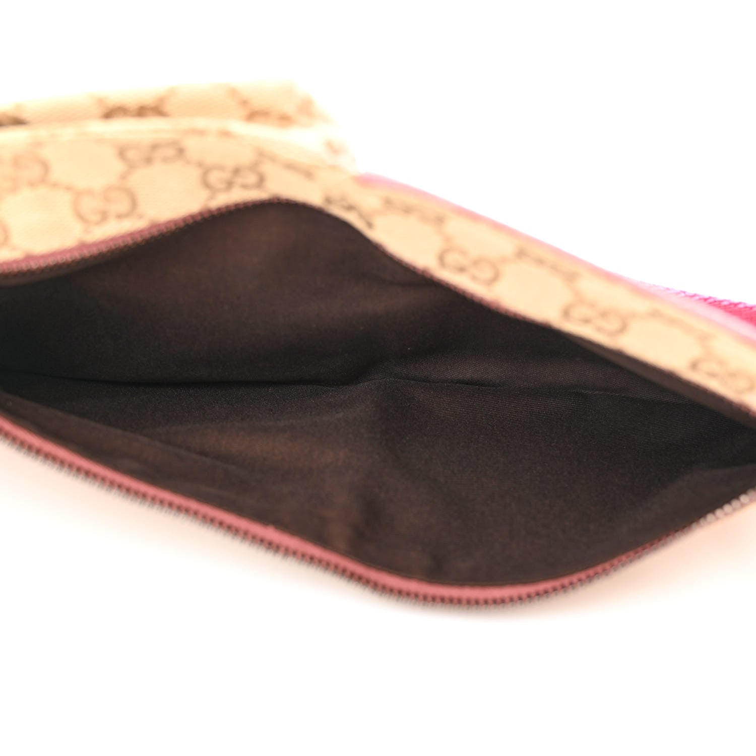 Gucci GG Monogram Web Double Pocket Belt Bag Pink 5 of 13