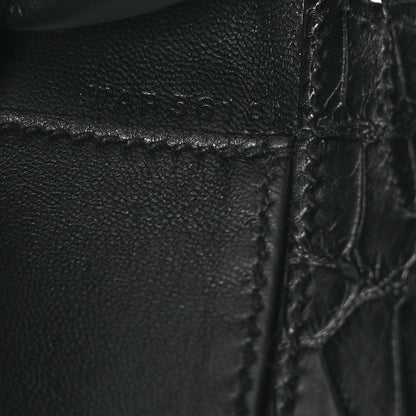 Hermes Matte Alligator Kelly Pochette Black 7 of 12
