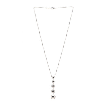 Tiffany Sterling Silver Graduated Ball Drop Necklace 3 of 5