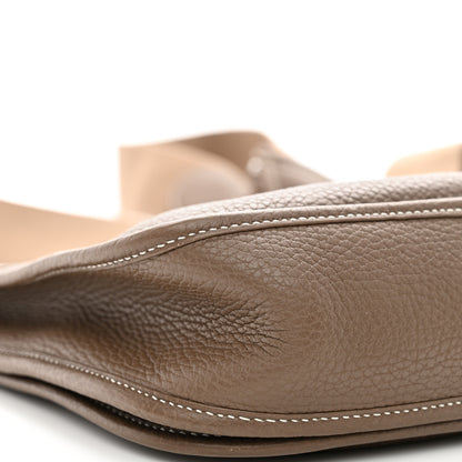 Hermes Taurillon Clemence Evelyne III PM Etoupe 9 of 11