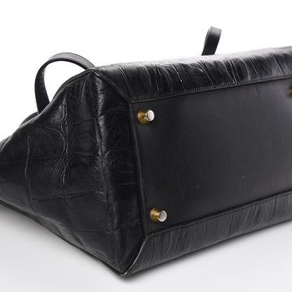 Celine Calfskin Crocodile Embossed Small Belt Bag Black 11 of 18