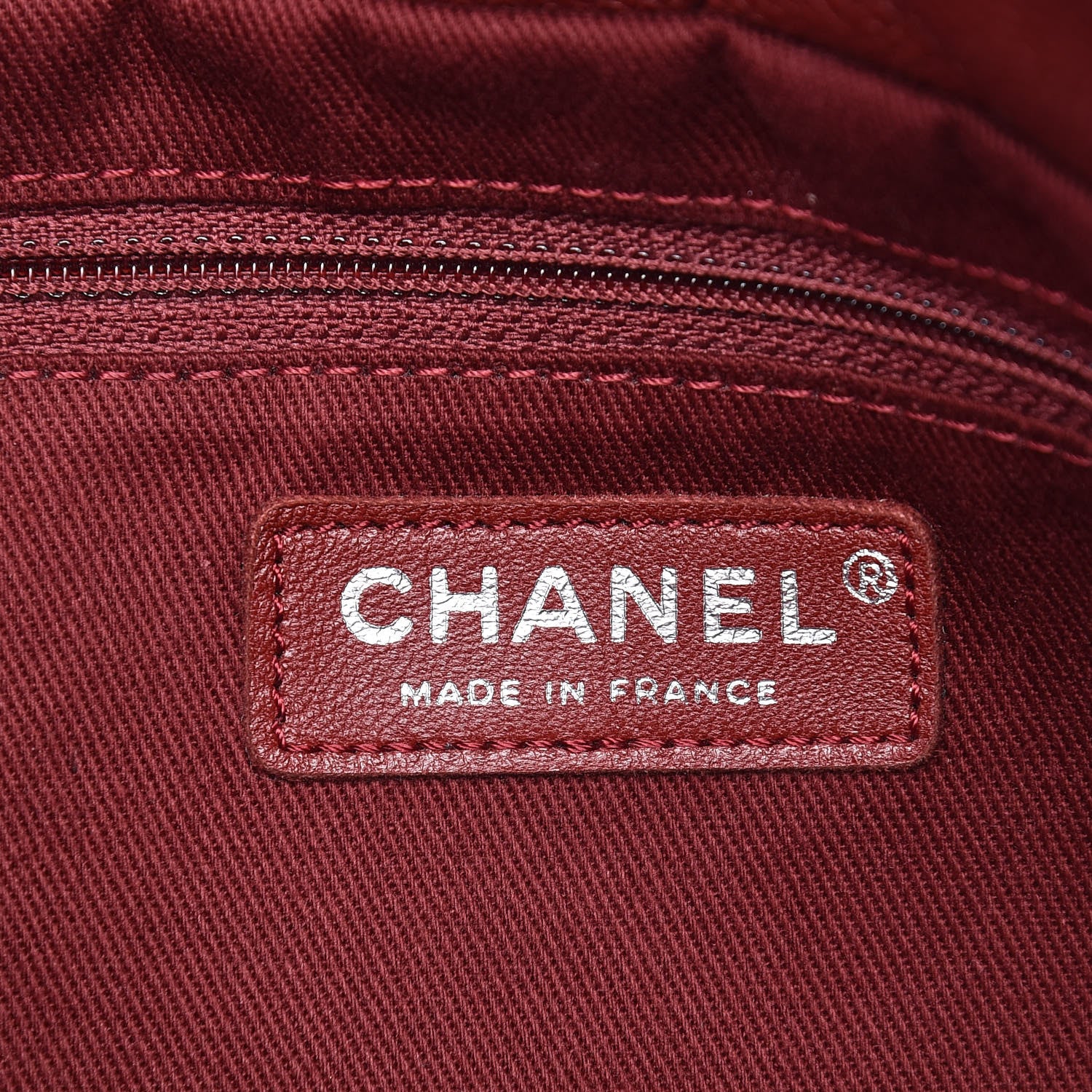 Chanel Caviar Quilted Large Timeless CC Soft Tote Dark Red 6 of 12