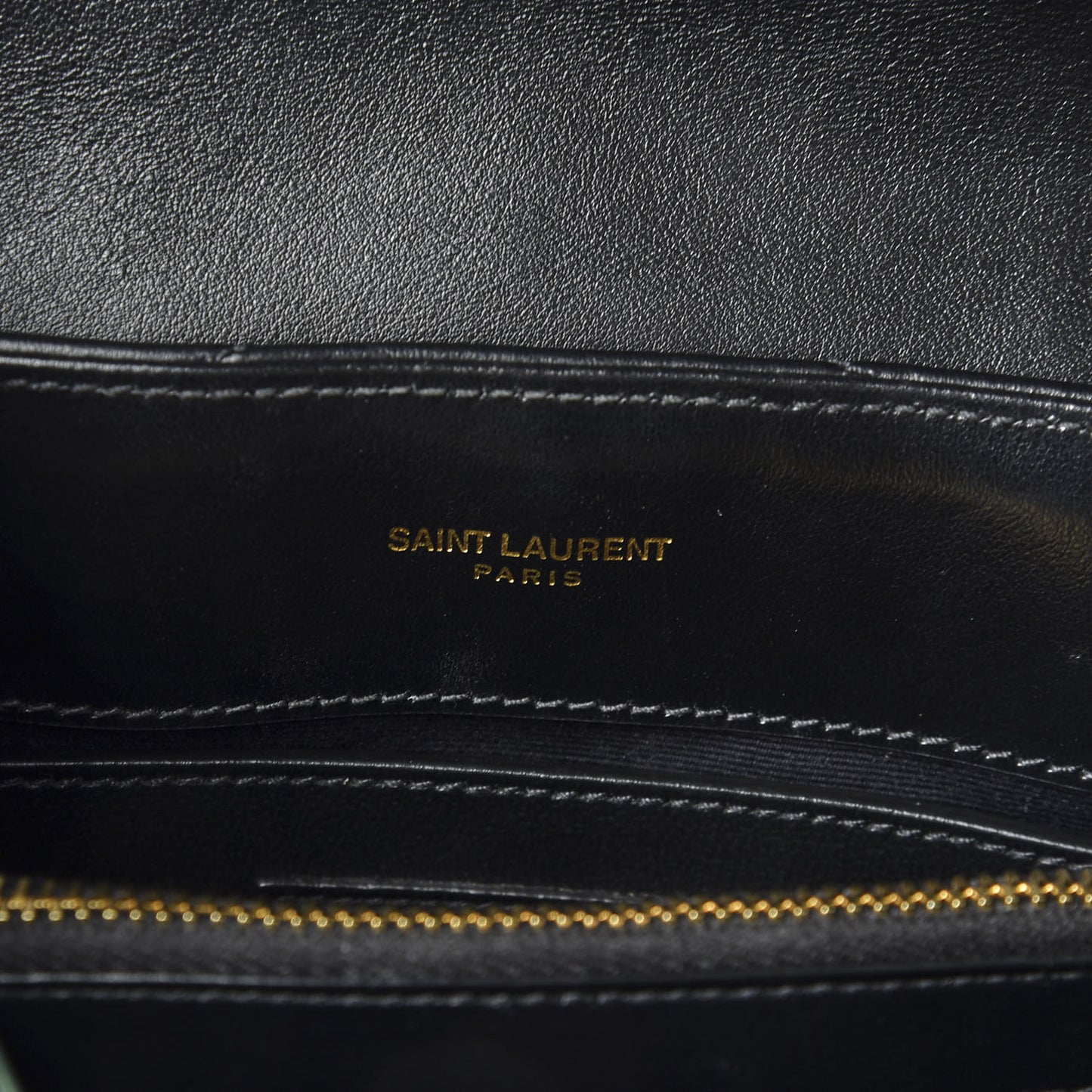 Calfskin Y Quilted Monogram Small Loulou Chain Satchel Black
