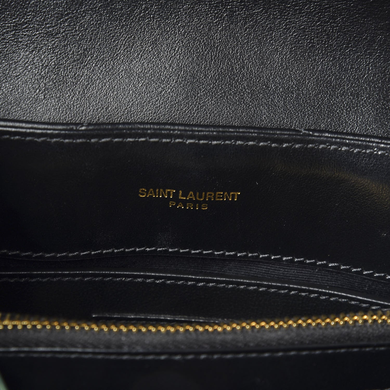 Saint Laurent Calfskin Y Quilted Monogram Small Loulou Chain Satchel Black 8 of 9